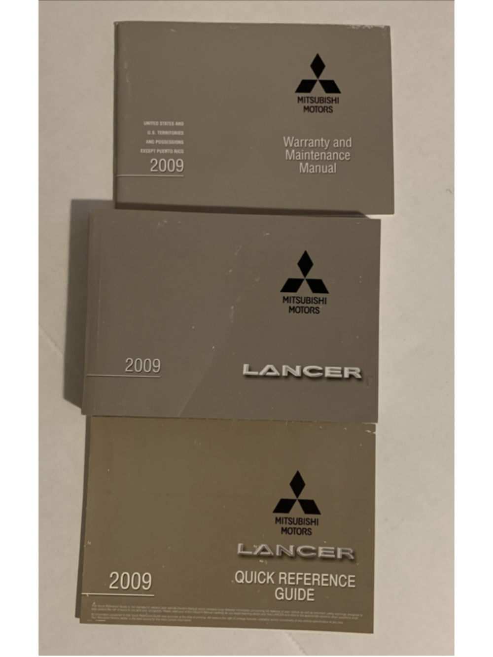 2009 Mitsubishi Lancer (Sedan / 2.0L / AT) Owners Manual - Hardly Used - Picture 12 of 12